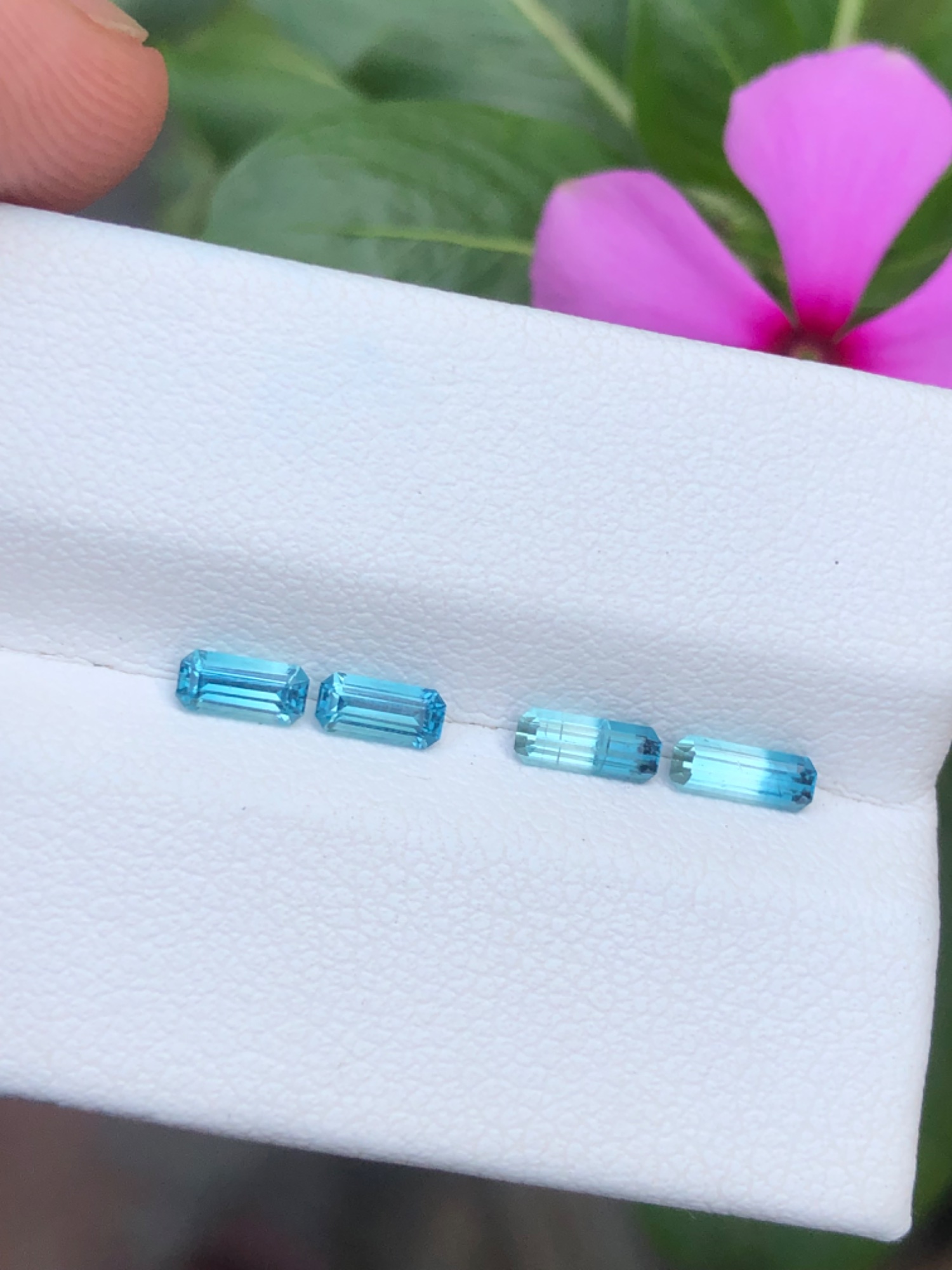Neon Blue Tourmaline Pairs